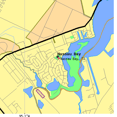 Nassau Bay map