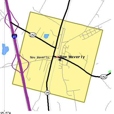New Waverly map