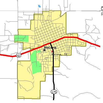 Nocona map