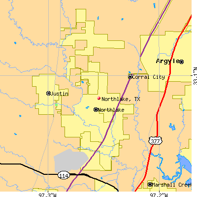 Northlake map