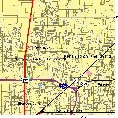North Richland Hills map