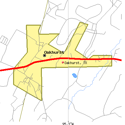 Oakhurst map