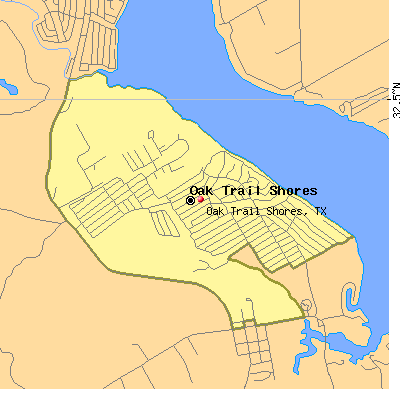 Oak Trail Shores map