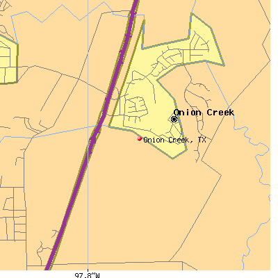 Onion Creek map