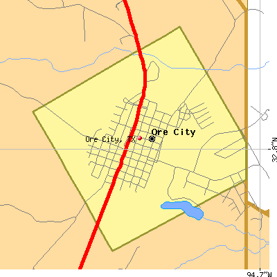 Ore City map