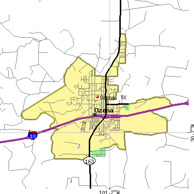 Ozona map