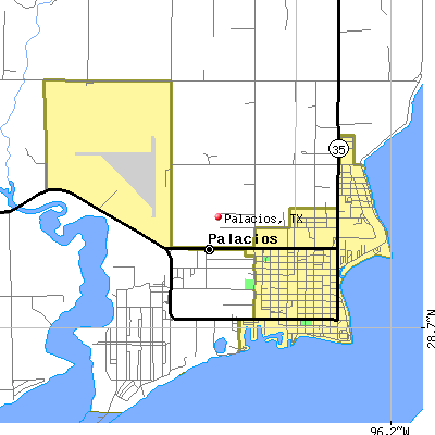 Palacios map