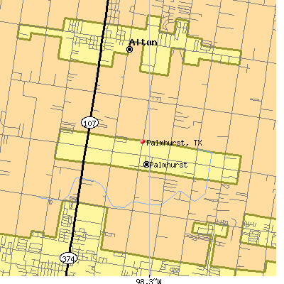 Palmhurst map
