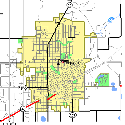 Pampa map