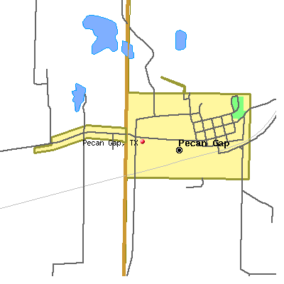 Pecan Gap map