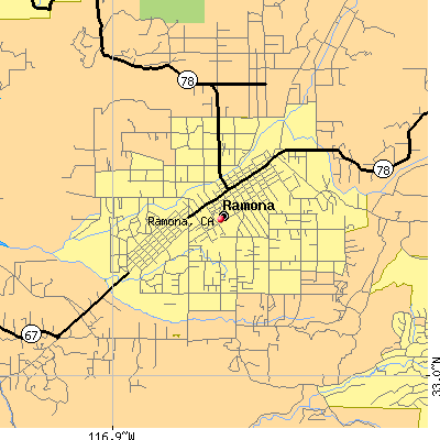 Ramona map