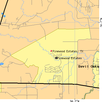 Pinewood Estates map