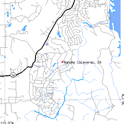 Rancho Calaveras map