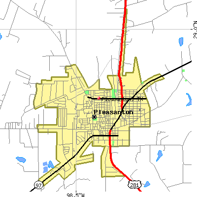 Pleasanton map