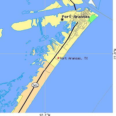 Port Aransas map