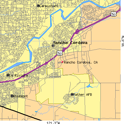 Rancho Cordova map