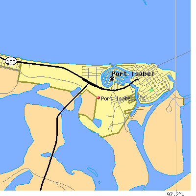 Port Isabel map