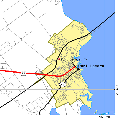 Port Lavaca map