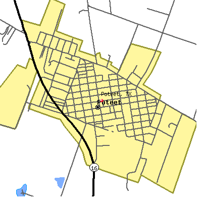 Poteet map