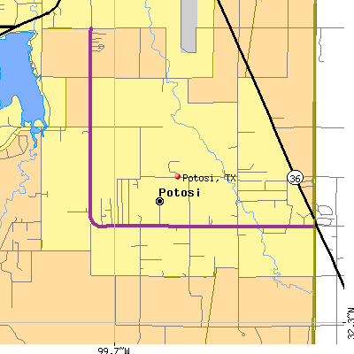 Potosi map