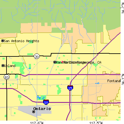 Rancho Cucamonga map