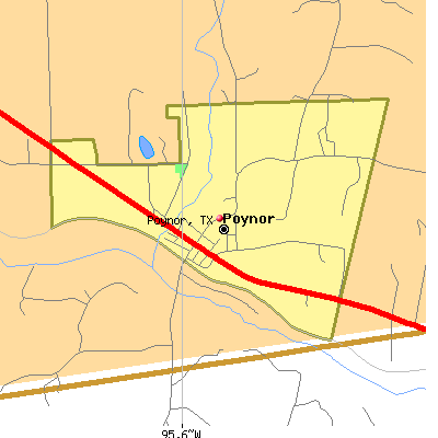 Poynor map