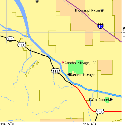 Rancho Mirage map