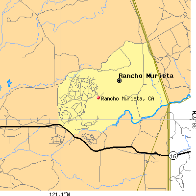 Rancho Murieta map