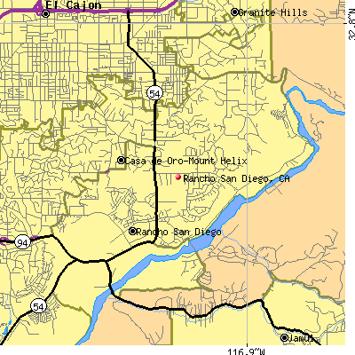 Rancho San Diego map