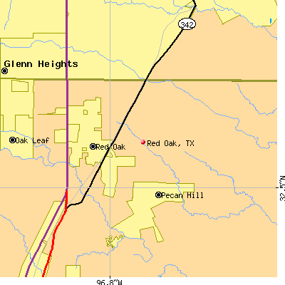 Red Oak map