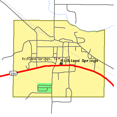 Richland Springs map