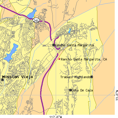 Rancho Santa Margarita map