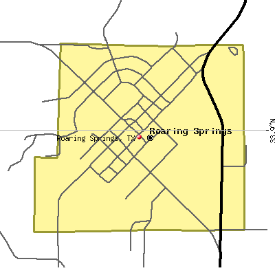 Roaring Springs map