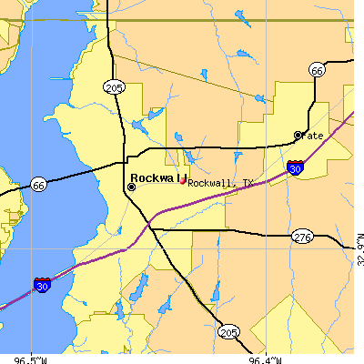 Rockwall map