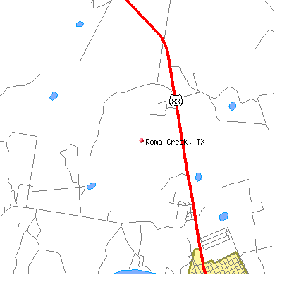 Roma Creek map