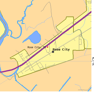 Rose City map