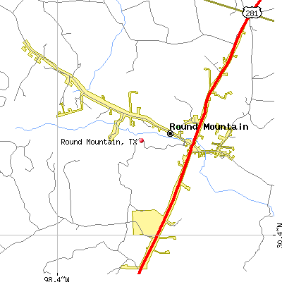 Round Mountain map