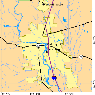 Redding map