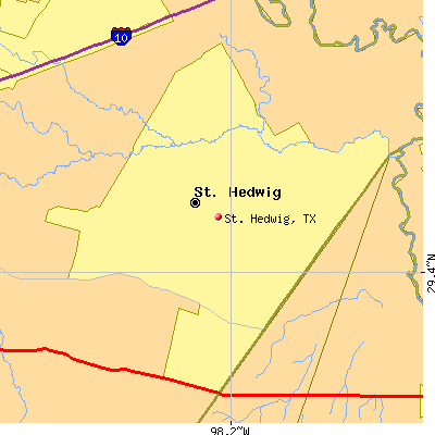 St. Hedwig map