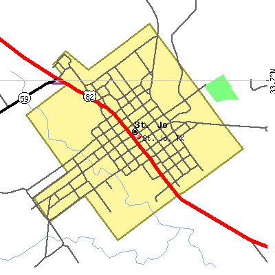 St. Jo map