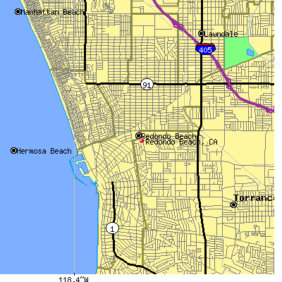 Redondo Beach map