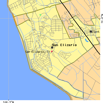 San Elizario map