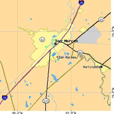 San Marcos map