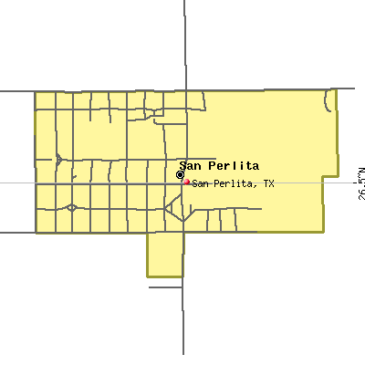 San Perlita map
