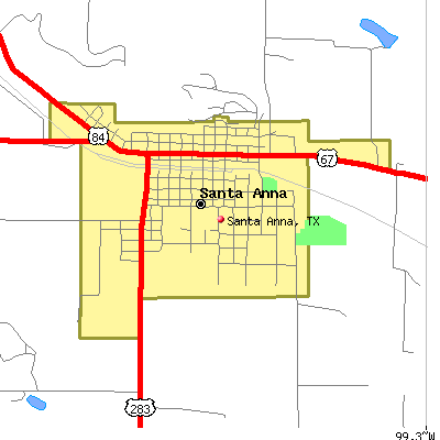 Santa Anna map