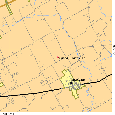 Santa Clara map