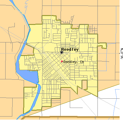 Reedley map