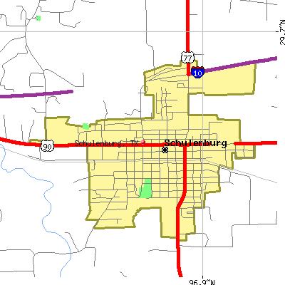 Schulenburg map