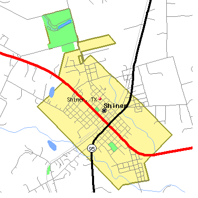 Shiner map