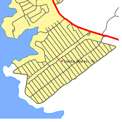 Siesta Shores map